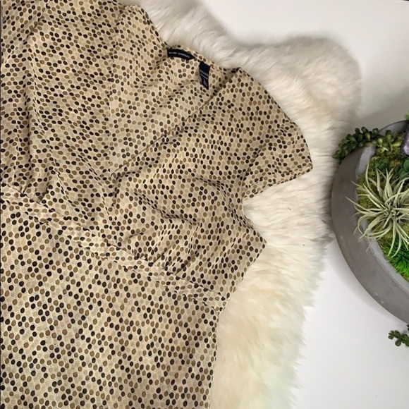 New York & Company Tops - New York & Company Large Semi-Sheer V Neck blouse